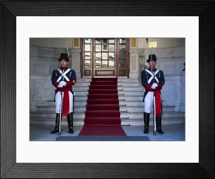 Framed Print : Traditional dressed guard, Buenos Aires, Argentina, South America