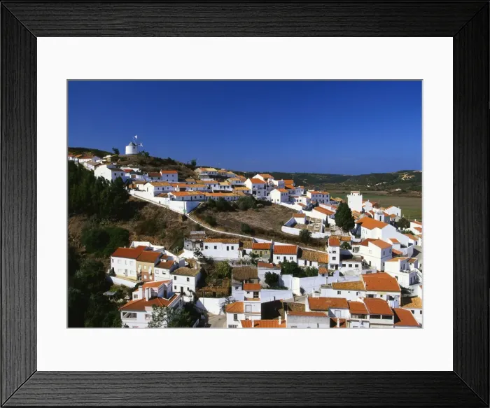 Framed Print : Hill Town of Odeceixe, Algarve, Portugal Framed Print : Hill Town of Odeceixe, Algarve, Portugal