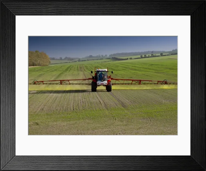Framed Print : An agricultural machine spraying chemicals in Hertfordshire, England, United Kingdom, Europe Framed Print : An agricultural machine spraying chemicals in Hertfordshire, England, United Kingdom, Europe