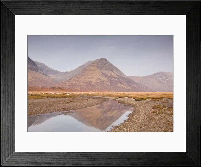 Framed Print : Loch Slapin and the mountain range of Strathaird on the Isle of Skye, Inner Hebrides, Scotland, United Kingdom, Europe Framed Print : Loch Slapin and the mountain range of Strathaird on the Isle of Skye, Inner Hebrides, Scotland, United Kingdom, Europe