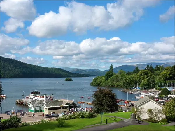 Lake Windermere from Bowness on Windermere, Lake District National Park, Cumbria, England, United Kingdom, Europe