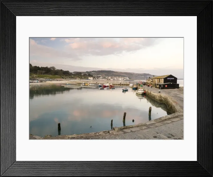 Framed Print : View back to the harbour at Lyme Regis taken from the Cobb, Dorset, England, United Kingdom, Europe Framed Print : View back to the harbour at Lyme Regis taken from the Cobb, Dorset, England, United Kingdom, Europe