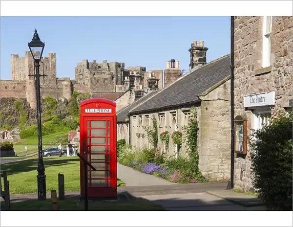 Bamburgh Village and Castle, Northumberland, England, United Kingdom, Europe