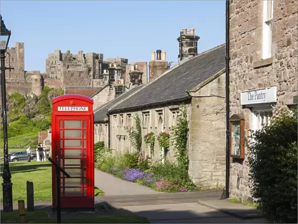 Bamburgh Village and Castle, Northumberland, England, United Kingdom, Europe