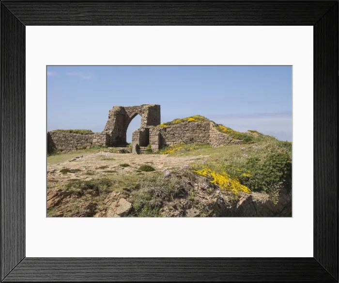 Framed Print : Grosnez Castle ruin, St. Ouen, Jersey, Channel Islands, United Kingdom, Europe Framed Print : Grosnez Castle ruin, St. Ouen, Jersey, Channel Islands, United Kingdom, Europe