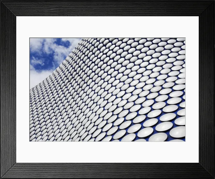 Framed Print : Abstract view of the Selfridges Building at The Bullring, Birmingham, West Midlands, England, United Kingdom, Europe