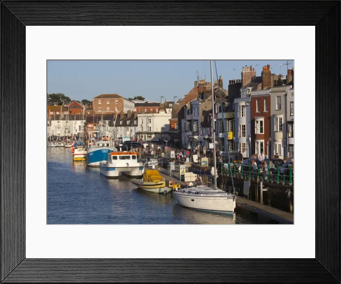 Framed Print : Fishing boats in the Old Harbour, Weymouth, Dorset, England, United Kingdom, Europe Framed Print : Fishing boats in the Old Harbour, Weymouth, Dorset, England, United Kingdom, Europe