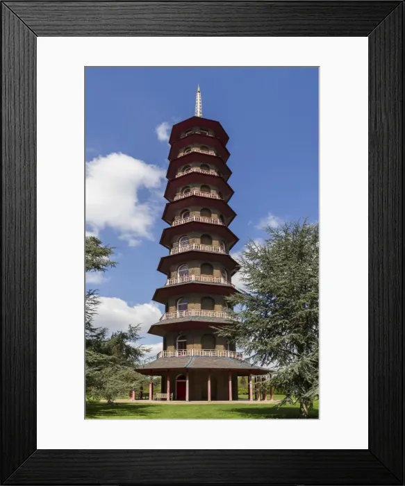 Framed Print : Pagoda, Royal Botanic Gardens, Kew, UNESCO World Heritage Site, London, England, United Kingdom, Europe Framed Print : Pagoda, Royal Botanic Gardens, Kew, UNESCO World Heritage Site, London, England, United Kingdom, Europe