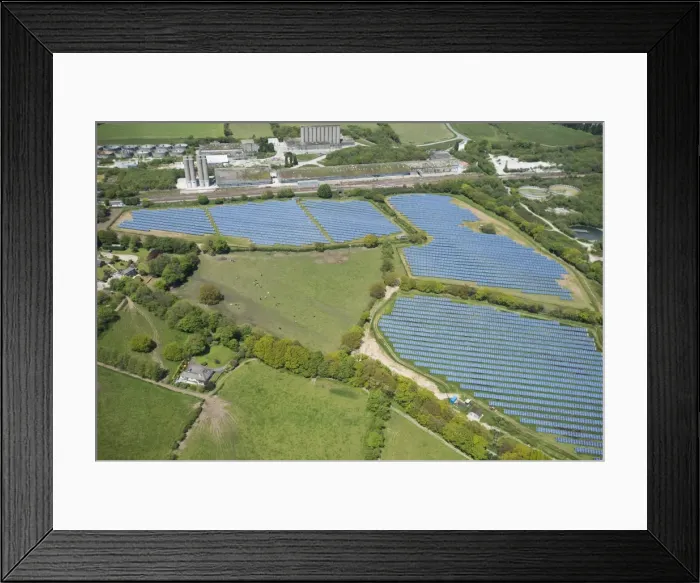 Framed Print : Solar panels in Cornwall, England, United Kingdom, Europe Framed Print : Solar panels in Cornwall, England, United Kingdom, Europe