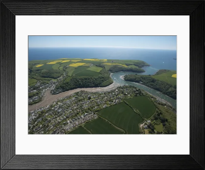 Framed Print : Newton Ferries showing Newton Creeks. Devon. UK Framed Print : Newton Ferries showing Newton Creeks. Devon. UK