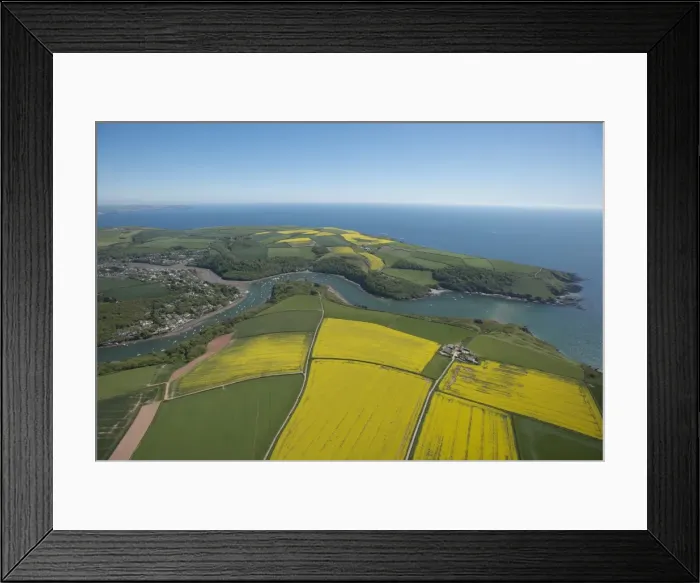 Framed Print : Newton Ferries showing Newton Creeks. Devon. UK Framed Print : Newton Ferries showing Newton Creeks. Devon. UK