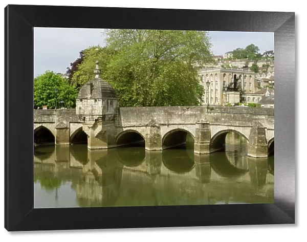 Old bridge and River Avon, Bradford-on-Avon, Wiltshire, England, United Kingdom, Europe