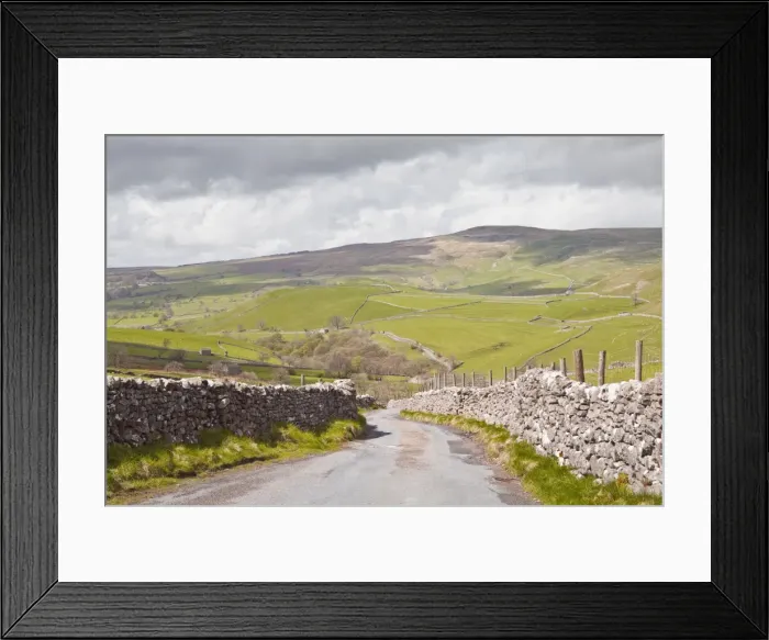 Framed Print : A country road in the Yorkshire Dales near to Malham, Yorkshire, England, United Kingdom, Europe Framed Print : A country road in the Yorkshire Dales near to Malham, Yorkshire, England, United Kingdom, Europe