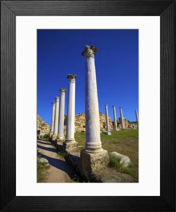 Framed Print : Colonnades of the Gymnasium, Salamis, North Cyprus, Cyprus, Europe Framed Print : Colonnades of the Gymnasium, Salamis, North Cyprus, Cyprus, Europe