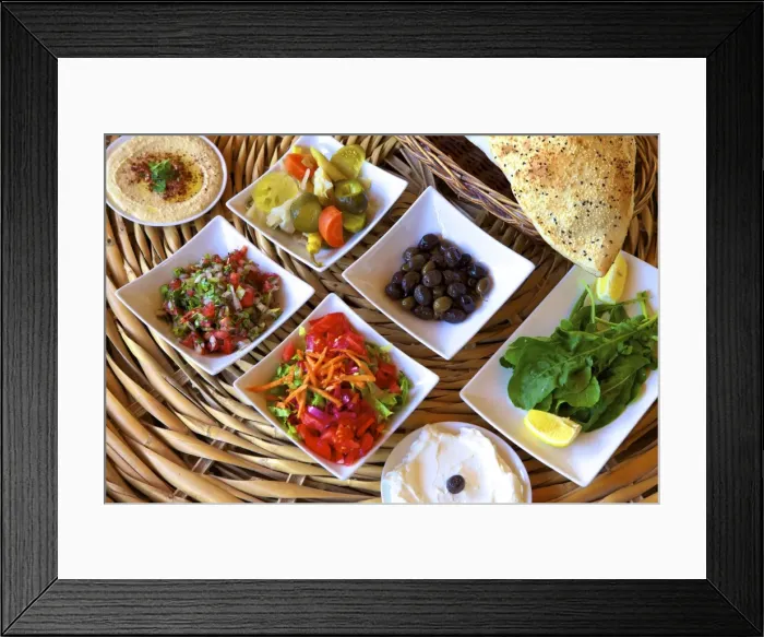 Framed Print : Meze dishes, North Cyprus, Cyprus, Europe