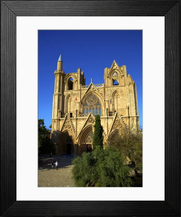 Framed Print : Lala Mustafa Pasha Mosque (St. Nicholas Cathedral), Famagusta, North Cyprus, Cyrpus, Europe Framed Print : Lala Mustafa Pasha Mosque (St. Nicholas Cathedral), Famagusta, North Cyprus, Cyrpus, Europe