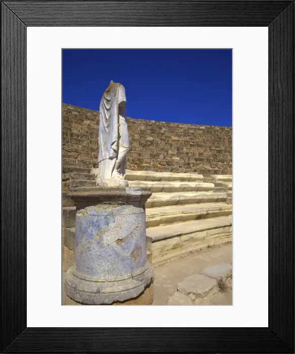 Framed Print : Roman Theatre, Salamis, North Cyprus, Cyprus, Europe Framed Print : Roman Theatre, Salamis, North Cyprus, Cyprus, Europe