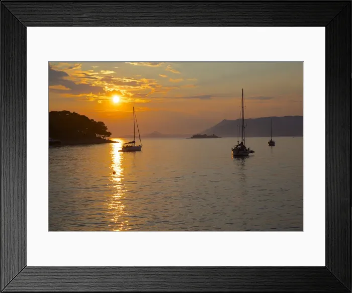 Framed Print : Sunset, Cavtat, Dubrovnik Riviera, Dalmatian Coast, Dalmatia, Croatia, Europe Framed Print : Sunset, Cavtat, Dubrovnik Riviera, Dalmatian Coast, Dalmatia, Croatia, Europe