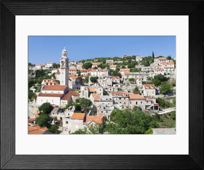 Framed Print : Lozisca, Brac Island, Dalmatia, Croatia, Europe Framed Print : Lozisca, Brac Island, Dalmatia, Croatia, Europe