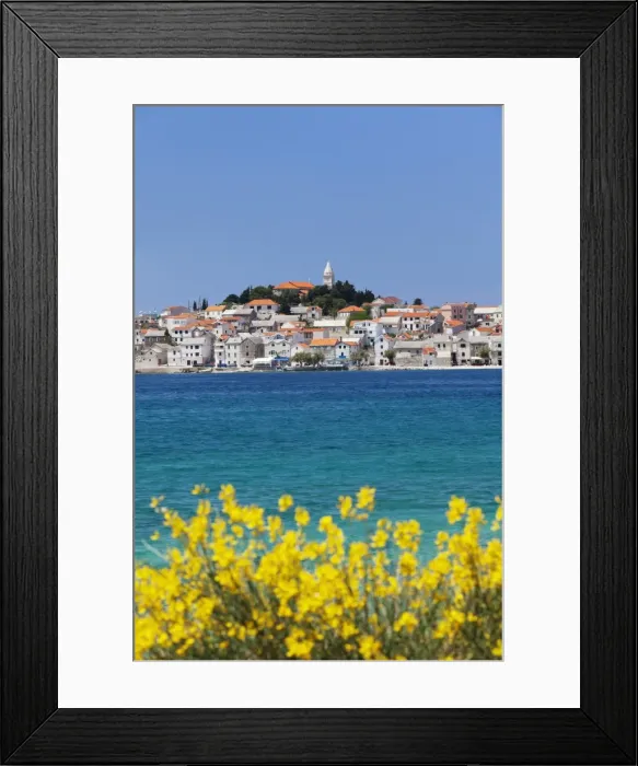 Framed Print : Primosten, Adriatic Coast, Dalamtia, Croatia, Europe Framed Print : Primosten, Adriatic Coast, Dalamtia, Croatia, Europe
