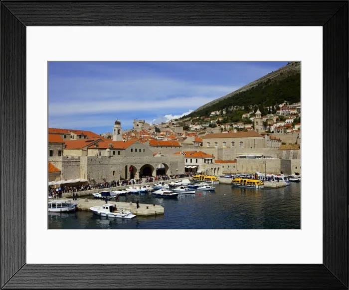 Framed Print : Old Port harbour area, Dubrovnik, UNESCO World Heritage Site, Croatia, Europe Framed Print : Old Port harbour area, Dubrovnik, UNESCO World Heritage Site, Croatia, Europe