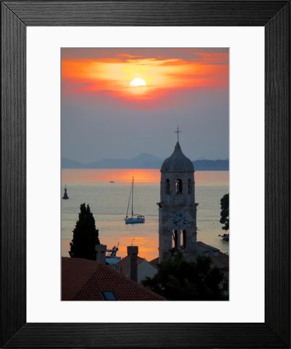 Framed Print : Adriatic sunset, Cavtat, Dubrovnik Riviera, Dalmatian Coast, Dalmatia, Croatia, Europe Framed Print : Adriatic sunset, Cavtat, Dubrovnik Riviera, Dalmatian Coast, Dalmatia, Croatia, Europe