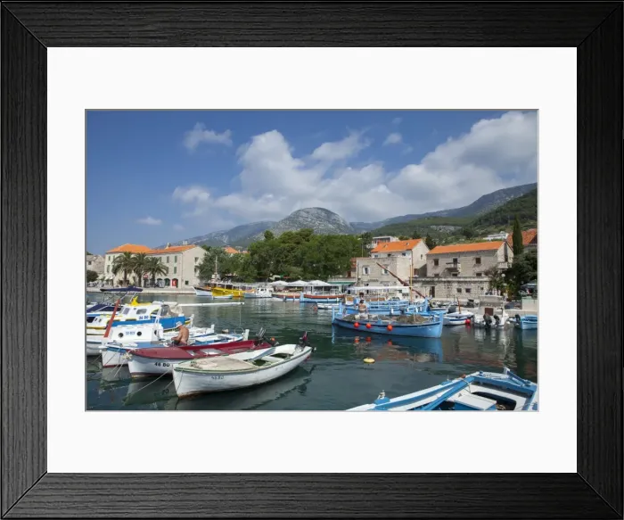 Framed Print : Harbour with fishing boats, Bol, Brac Island, Dalmatian Coast, Croatia, Europe Framed Print : Harbour with fishing boats, Bol, Brac Island, Dalmatian Coast, Croatia, Europe