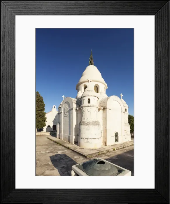 Framed Print : The mausoleum of the Petrinovic family, Supertar, Brac, Dalmata, Croatia, Europe Framed Print : The mausoleum of the Petrinovic family, Supertar, Brac, Dalmata, Croatia, Europe