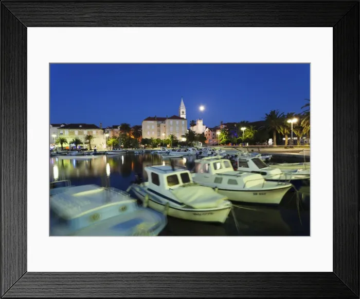 Framed Print : Boats in the harbour of Supertar, Brac Island, Dalmatia, Croatia, Europe Framed Print : Boats in the harbour of Supertar, Brac Island, Dalmatia, Croatia, Europe