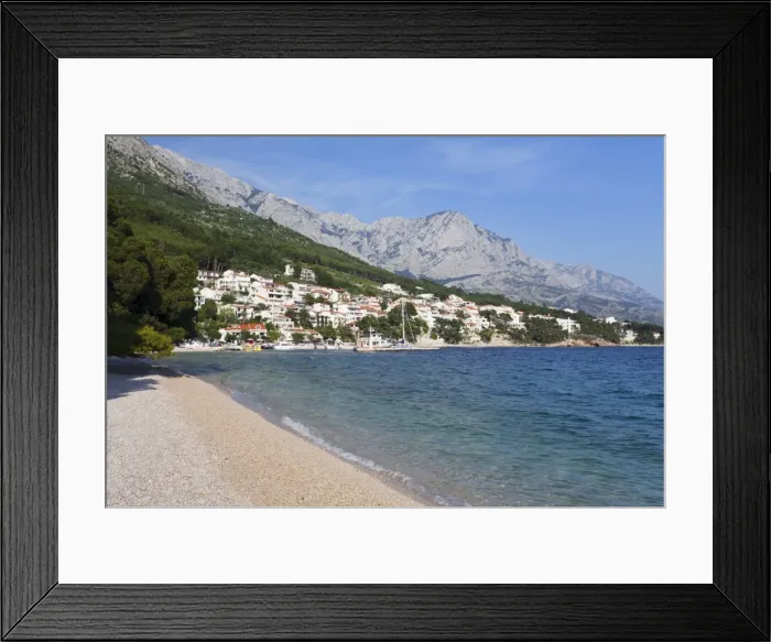 Framed Print : Brela, Makarska Riviera, Dalmatia, Croatia, Europe Framed Print : Brela, Makarska Riviera, Dalmatia, Croatia, Europe