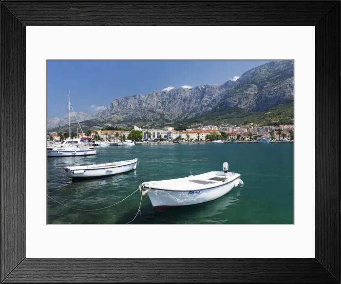 Framed Print : Makarska, Biokovo Mountain, Makarska Riviera, Dalmatia, Croatia, Europe Framed Print : Makarska, Biokovo Mountain, Makarska Riviera, Dalmatia, Croatia, Europe