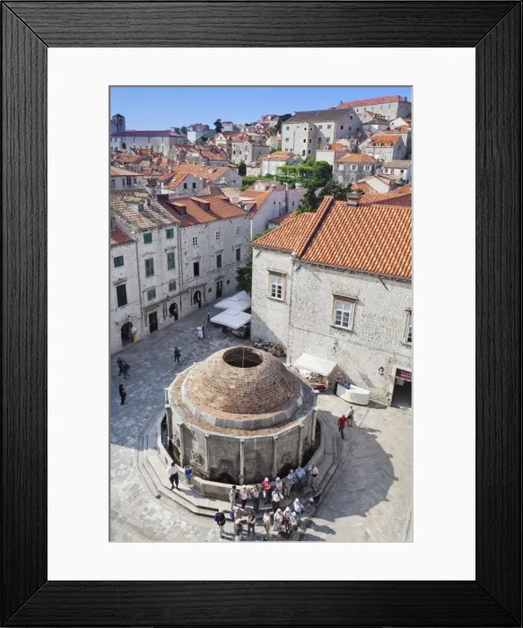 Framed Print : Onofrio fountain, Old Town, UNESCO World Heritage Site, Dubrovnik, Dalmatia, Croatia, Europe Framed Print : Onofrio fountain, Old Town, UNESCO World Heritage Site, Dubrovnik, Dalmatia, Croatia, Europe