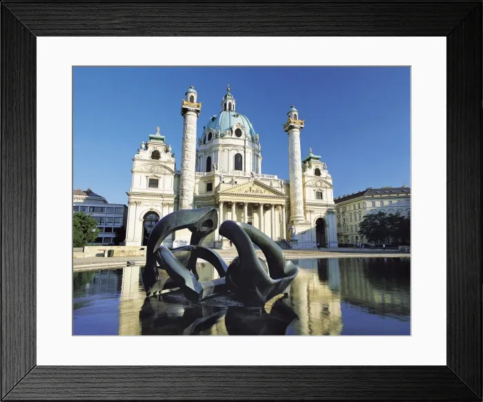 Framed Print : St Charles Church, Vienna, Austria Framed Print : St Charles Church, Vienna, Austria