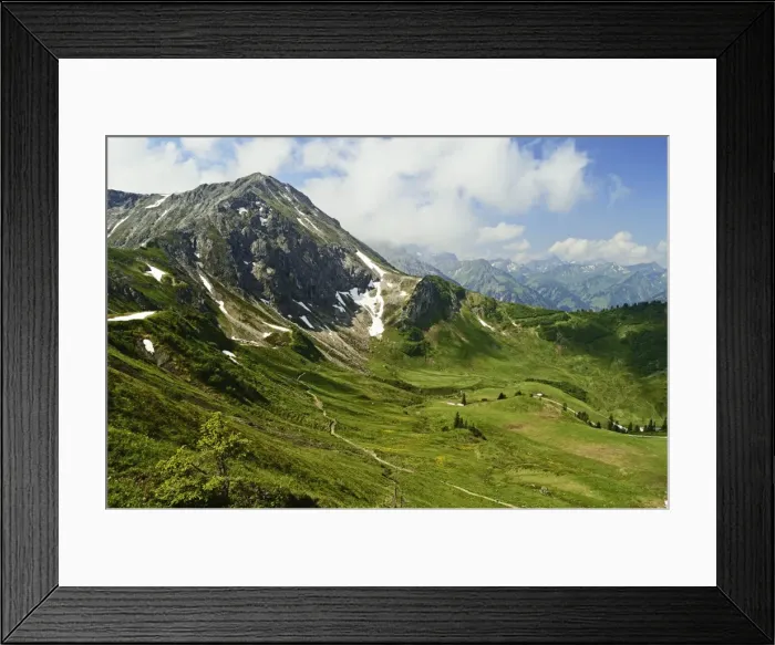 Framed Print : View of Hammerspitze from Kanzelwand, Kleines Walsertal, Austria, Europe Framed Print : View of Hammerspitze from Kanzelwand, Kleines Walsertal, Austria, Europe
