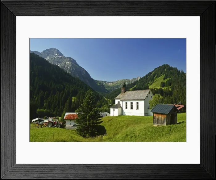 Framed Print : Baad, Kleines Walsertal, Austria, Europe Framed Print : Baad, Kleines Walsertal, Austria, Europe