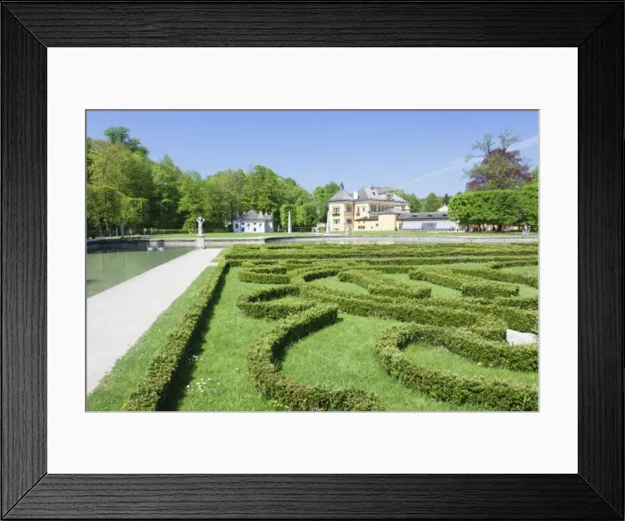 Framed Print : Hellbrunn Palace and formal garden, UNESCO World Heritage Site, Salzburg, Salzburger Land, Austria, Europe Framed Print : Hellbrunn Palace and formal garden, UNESCO World Heritage Site, Salzburg, Salzburger Land, Austria, Europe
