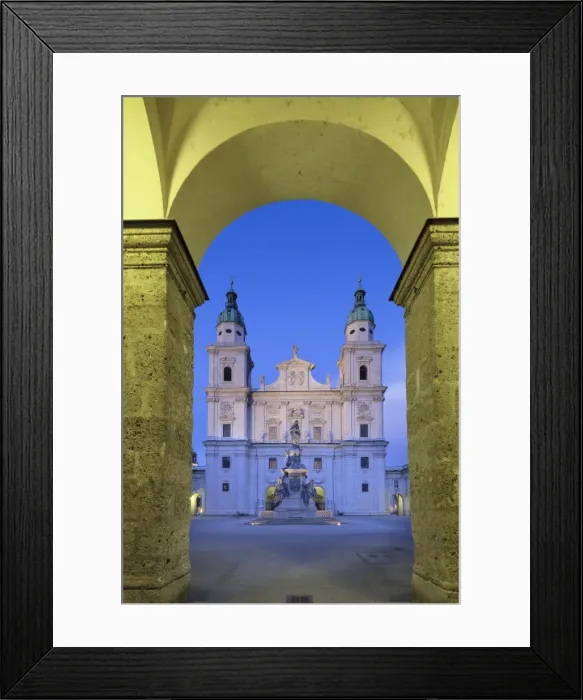 Framed Print : Cathedral and Marien Column, Salzburg, Salzburger Land, Austria, Europe Framed Print : Cathedral and Marien Column, Salzburg, Salzburger Land, Austria, Europe