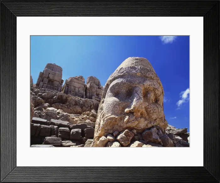 Framed Print : Ancient Stone Sculpture, Nemrut Dag, Turkey Framed Print : Ancient Stone Sculpture, Nemrut Dag, Turkey