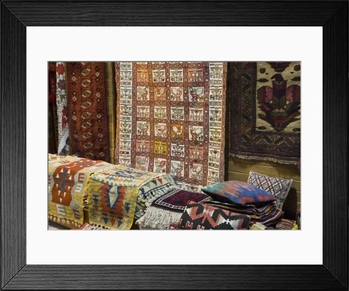 Framed Print : Traditional rugs for sale, Grand Bazaar, Istanbul, Turkey, Western Asia Framed Print : Traditional rugs for sale, Grand Bazaar, Istanbul, Turkey, Western Asia