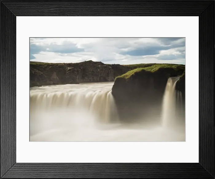Framed Print : Godafoss waterfall, Northern Region, Iceland, Polar Regions