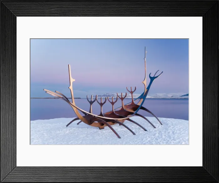 Framed Print : Looking towards snow capped mountains in the distance, Reykjavik, Iceland, Polar Regions Framed Print : Looking towards snow capped mountains in the distance, Reykjavik, Iceland, Polar Regions