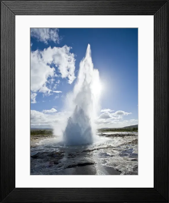 Framed Print : Geysir, Haukadalur valley, Iceland, Polar Regions Framed Print : Geysir, Haukadalur valley, Iceland, Polar Regions