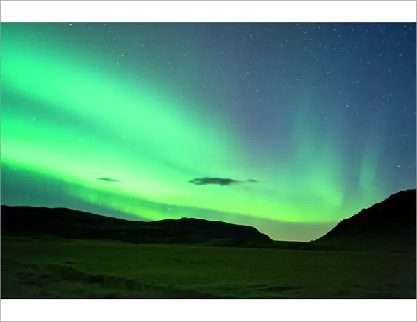 The Northern Lights (Aurora Borealis), Vik, Iceland, Polar Regions