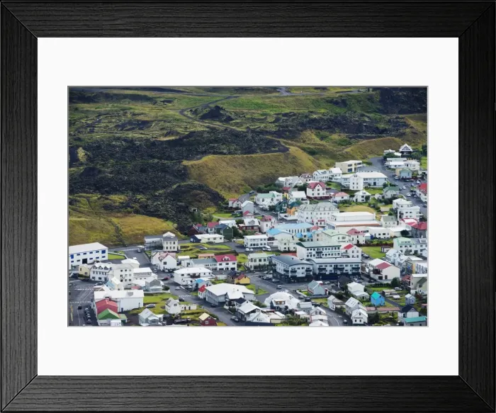 Framed Print : Heimaey Town, Heimaey Island, Vestmannaeyjar, volcanic Westman Islands, Iceland, Polar Regions Framed Print : Heimaey Town, Heimaey Island, Vestmannaeyjar, volcanic Westman Islands, Iceland, Polar Regions