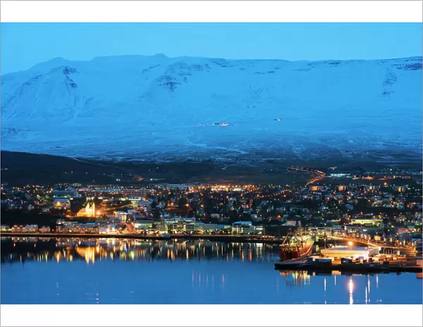 Akureyri waterfront, Iceland, Polar Regions