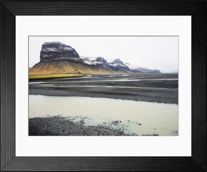 Framed Print : Glacial river melt, Iceland, Polar Regions Framed Print : Glacial river melt, Iceland, Polar Regions