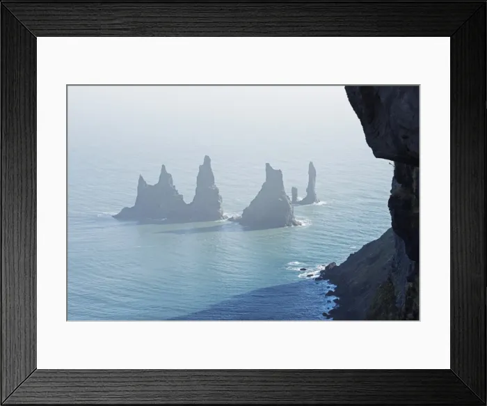 Framed Print : Rock stacks off the coast at Reynisdrangar, Vik, Southern Region, Iceland, Polar Regions Framed Print : Rock stacks off the coast at Reynisdrangar, Vik, Southern Region, Iceland, Polar Regions