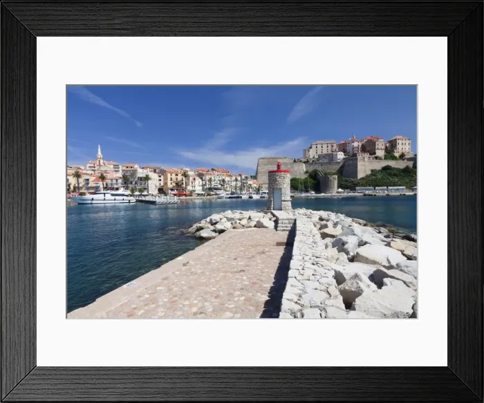 Framed Print : Port and citadel, Calvi, Balagne, Corsica, France, Mediterranean, Europe Framed Print : Port and citadel, Calvi, Balagne, Corsica, France, Mediterranean, Europe