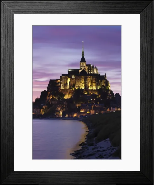 Framed Print : Mont Saint Michel at sunset, UNESCO World Heritage Site, Department Manche, Basse Normandy, France, Europe Framed Print : Mont Saint Michel at sunset, UNESCO World Heritage Site, Department Manche, Basse Normandy, France, Europe