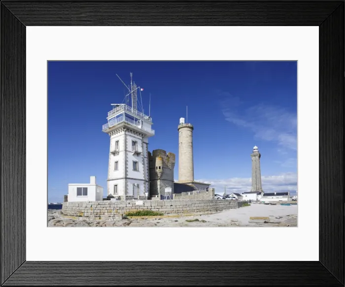 Framed Print : Lighthouse of Phare d Eckmuhl, Penmarc h, Finistere, Brittany, France, Europe Framed Print : Lighthouse of Phare d Eckmuhl, Penmarc h, Finistere, Brittany, France, Europe